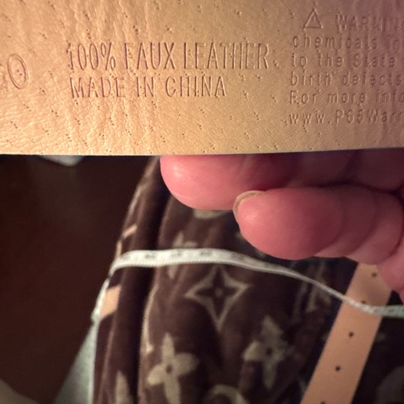 S.L. Fashions Gold-Tone Buckle Textured Beige Belt - Picture 4 of 4